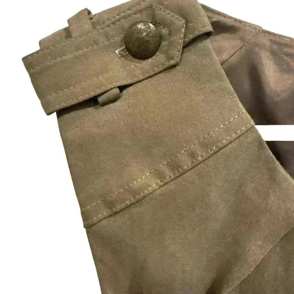 Trina Turk Olive Military Belted Dress, Size 0, Pre-Owned - Picture 4 of 11